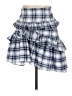 Max Studio Plaid Blue Casual Skirt Size 0 - photo 1