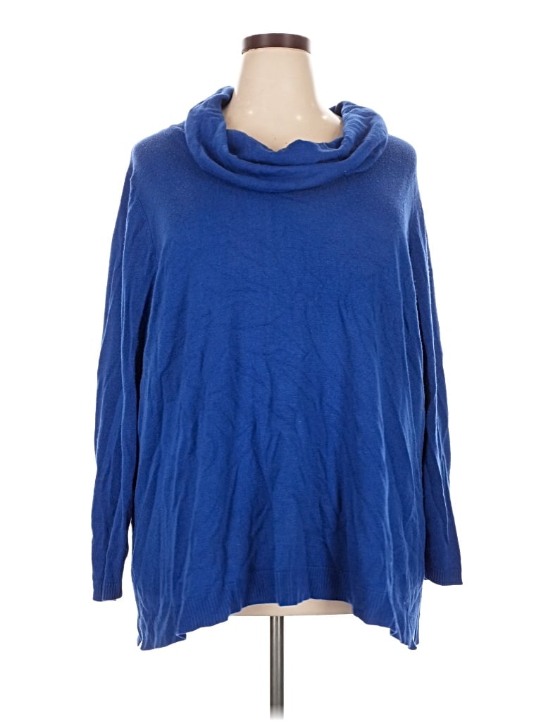 Pre-owned Catherines Turtleneck Sweater In Blue