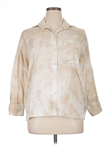Raquel Allegra 3/4 Sleeve Button-Down Shirt (view 1)