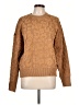 DKNY Animal Print Brown Pullover Sweater Size L - photo 1