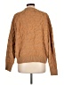 DKNY Animal Print Brown Pullover Sweater Size L - photo 2