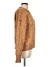 DKNY Animal Print Brown Pullover Sweater Size L - photo 4
