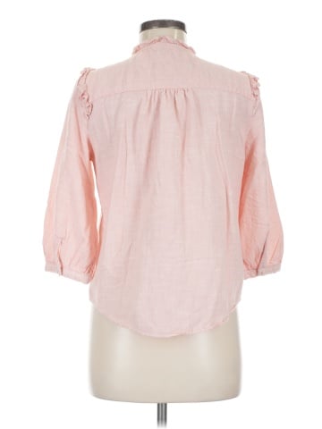 LC Lauren Conrad 3/4 Sleeve Button-Down Shirt (view 2)
