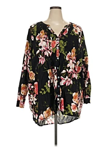 Roaman's 3/4 Sleeve Blouse (view 1)