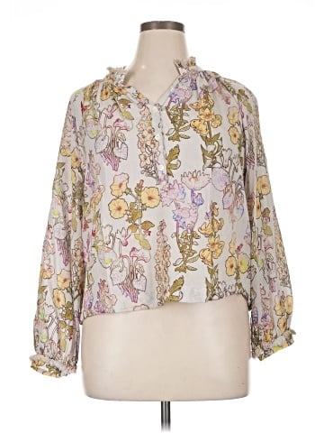 Raquel Allegra 3/4 Sleeve Blouse (view 1)