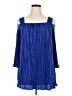 Catherines 100% Polyester Blue 3/4 Sleeve Top Size 14/16W - photo 1