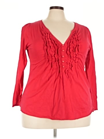 Lane Bryant Long Sleeve Blouse (view 1)