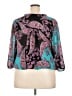 Lane Bryant 100% Polyester Teal 3/4 Sleeve Blouse Size 22 - 24 Plus - photo 2