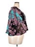 Lane Bryant 100% Polyester Teal 3/4 Sleeve Blouse Size 22 - 24 Plus - photo 4