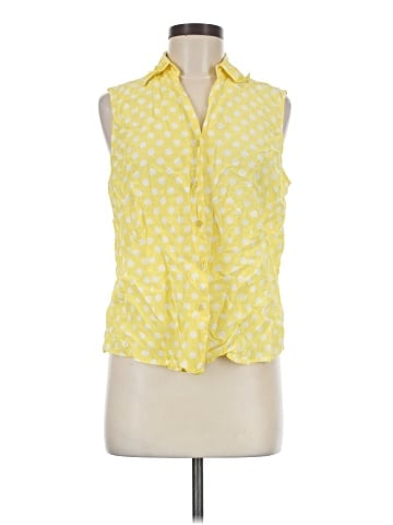 Winter Silks Sleeveless Button-Down Shirt (view 1)