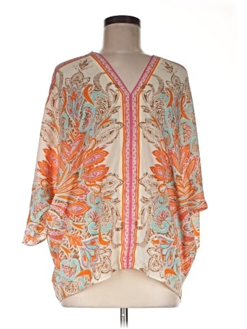 Rose + Olive Short Sleeve Blouse (view 1)