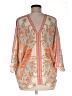 Rose + Olive 100% Polyester Orange Short Sleeve Blouse Size M - photo 2