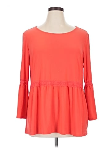 Attitudes by Renee 3/4 Sleeve Top (view 1)