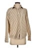 Reformation Jeans 100% Polyester Stripes Tan Long Sleeve Blouse Size S - photo 1