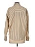 Reformation Jeans 100% Polyester Stripes Tan Long Sleeve Blouse Size S - photo 2