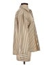 Reformation Jeans 100% Polyester Stripes Tan Long Sleeve Blouse Size S - photo 4