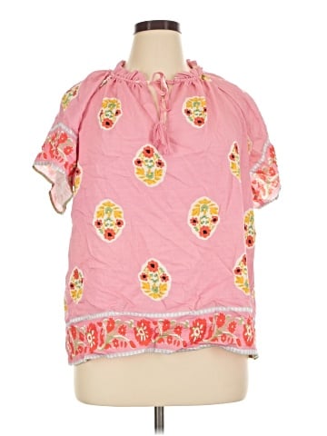 Umgee Short Sleeve Blouse (view 1)