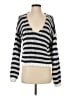Free People 100% Cotton Stripes Blue Pullover Sweater Size XS - photo 1