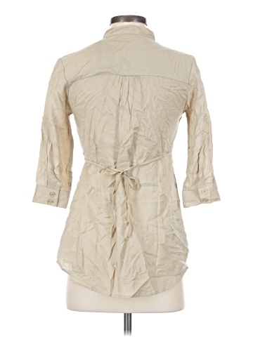 YMI 3/4 Sleeve Button-Down Shirt (view 2)
