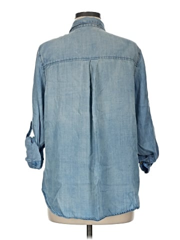 Velvet Heart 3/4 Sleeve Button-Down Shirt (view 2)