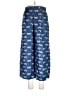J.Crew 100% Silk Print Blue Silk Pants Size 10 (petite) - photo 1