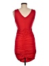 Unbranded 100% Polyester Red Cocktail Dress Size M (estimated) - photo 2