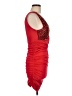 Unbranded 100% Polyester Red Cocktail Dress Size M (estimated) - photo 4