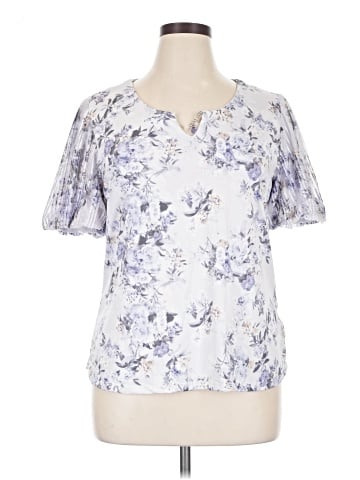 Sara Michelle Short Sleeve Blouse (view 1)