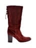 Coach 100% Leather Burgundy Boots Size 8 1/2 - photo 1