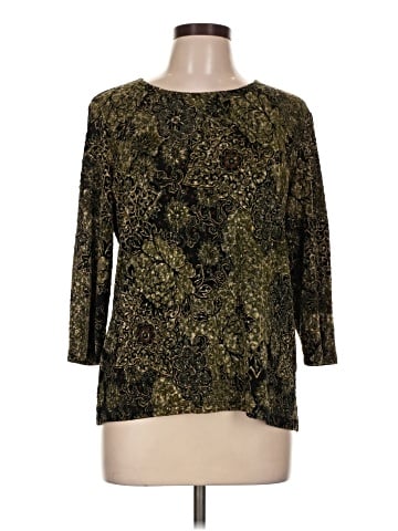 JM Collection 3/4 Sleeve Top (view 1)