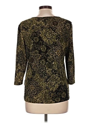 JM Collection 3/4 Sleeve Top (view 2)