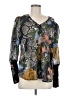 CAbi 100% Polyester Green Long Sleeve Blouse Size M - photo 1