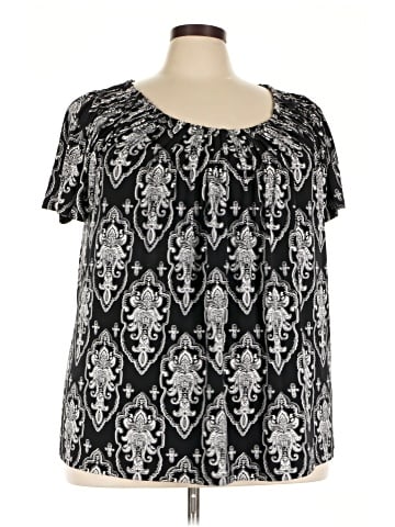 Style&Co Short Sleeve Blouse (view 1)