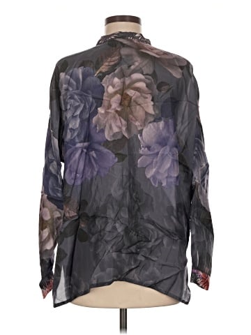 Johnny Was Long Sleeve Silk Top (view 2)