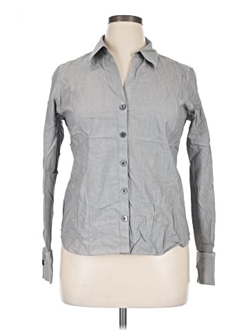 PaperWhite Long Sleeve Button-Down Shirt (view 1)