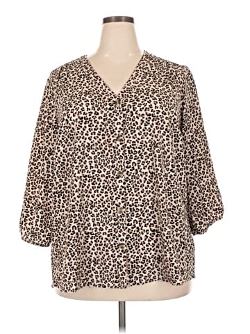 Maurices 3/4 Sleeve Blouse (view 1)