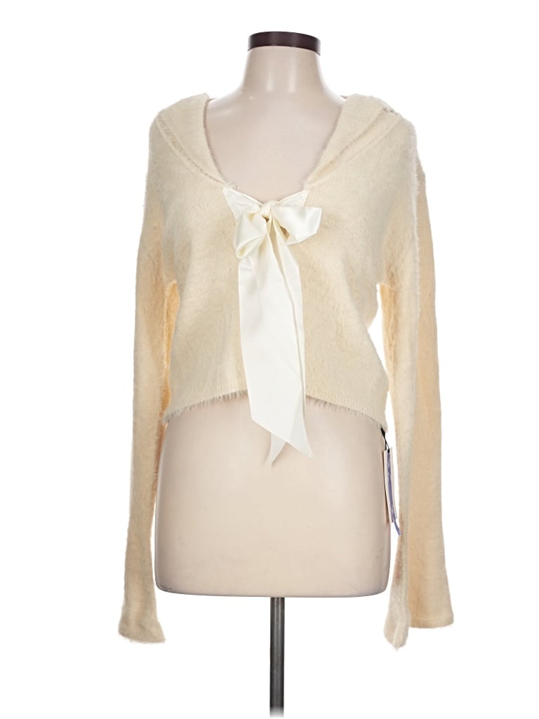 Pre-owned Cider Cardigan Sweater In Ivory