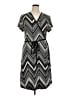 Apt. 9 Chevron-herringbone Gray Casual Dress Size 1X - photo 1