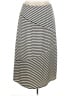 Notations Stripes Gray Casual Skirt Size 2X - photo 1