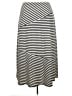 Notations Stripes Gray Casual Skirt Size 2X - photo 2
