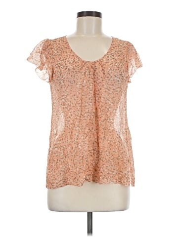 Banana Republic Short Sleeve Silk Top (view 1)