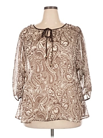 Avenue Studio 3/4 Sleeve Blouse (view 1)