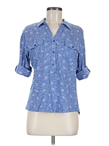 Cathy Daniels 3/4 Sleeve Polo (view 1)