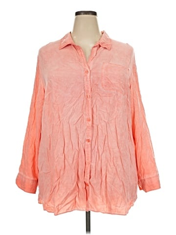 Velvet Heart 3/4 Sleeve Button-Down Shirt (view 1)