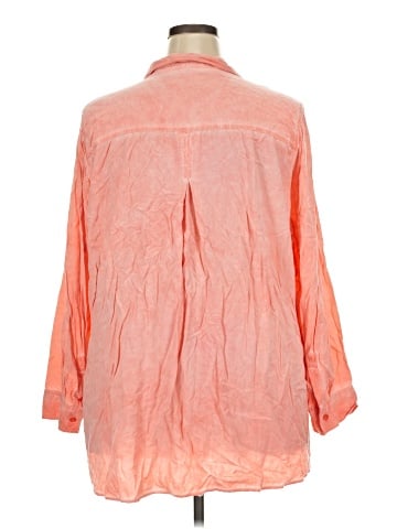 Velvet Heart 3/4 Sleeve Button-Down Shirt (view 2)