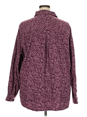 Faded Glory Long Sleeve Button-Down Shirt (view 2)