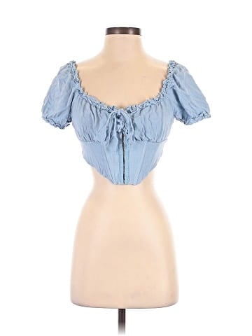 LA Hearts Short Sleeve Blouse (view 1)