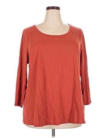 Lane Bryant Outlet 3/4 Sleeve T-Shirt (view 1)