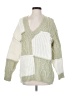 Zara Color Block Green Pullover Sweater Size S - photo 1