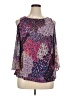 db established 1962 Purple 3/4 Sleeve Blouse Size 1X - photo 1